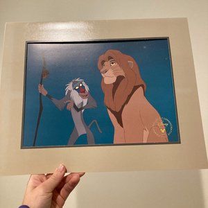 Disney's Lion King Lithograph 11x14 (featuring Mufasa and Rafiki)